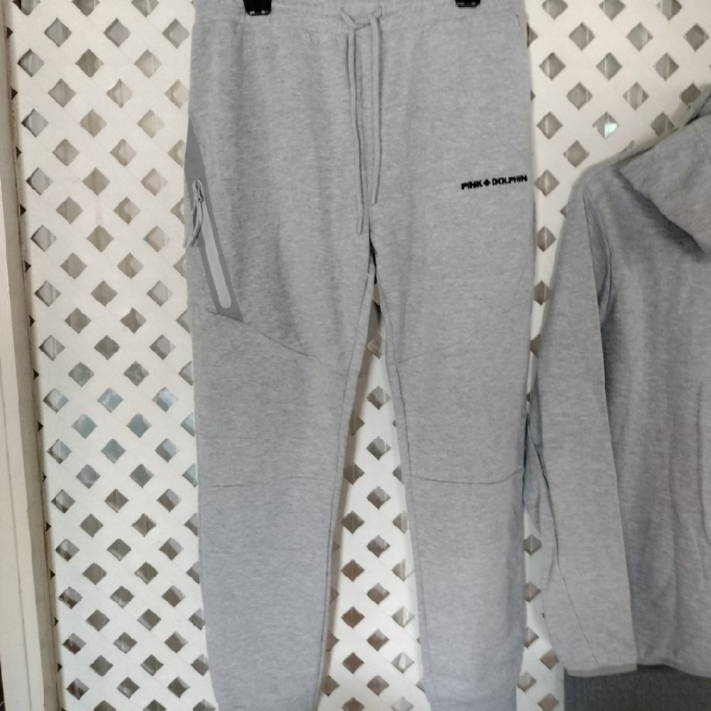 Pink Dolphin Sweatpants (Gray)